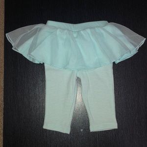 Striped leggings with tutu